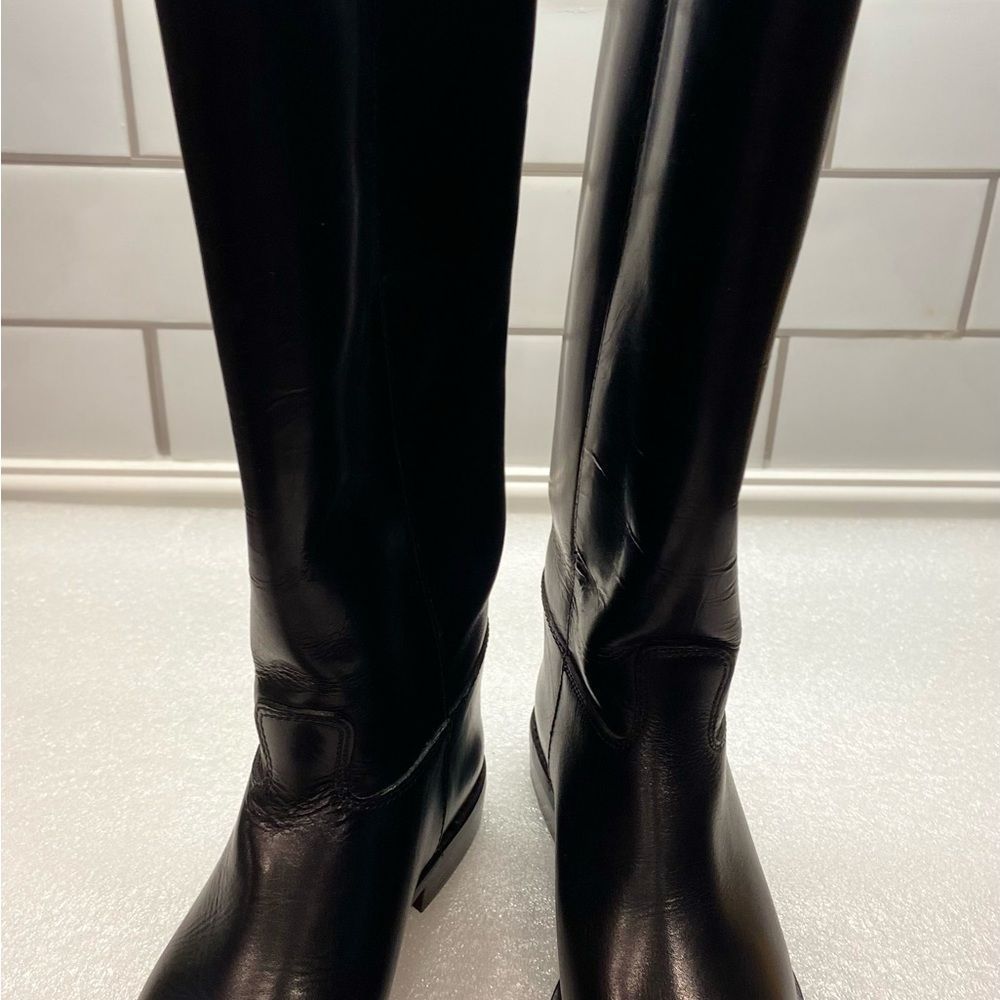 Enzo Angiolini WAVERLY Black Leather LIKE NEW 👢Boots Size 6 - Picture 7 of 9